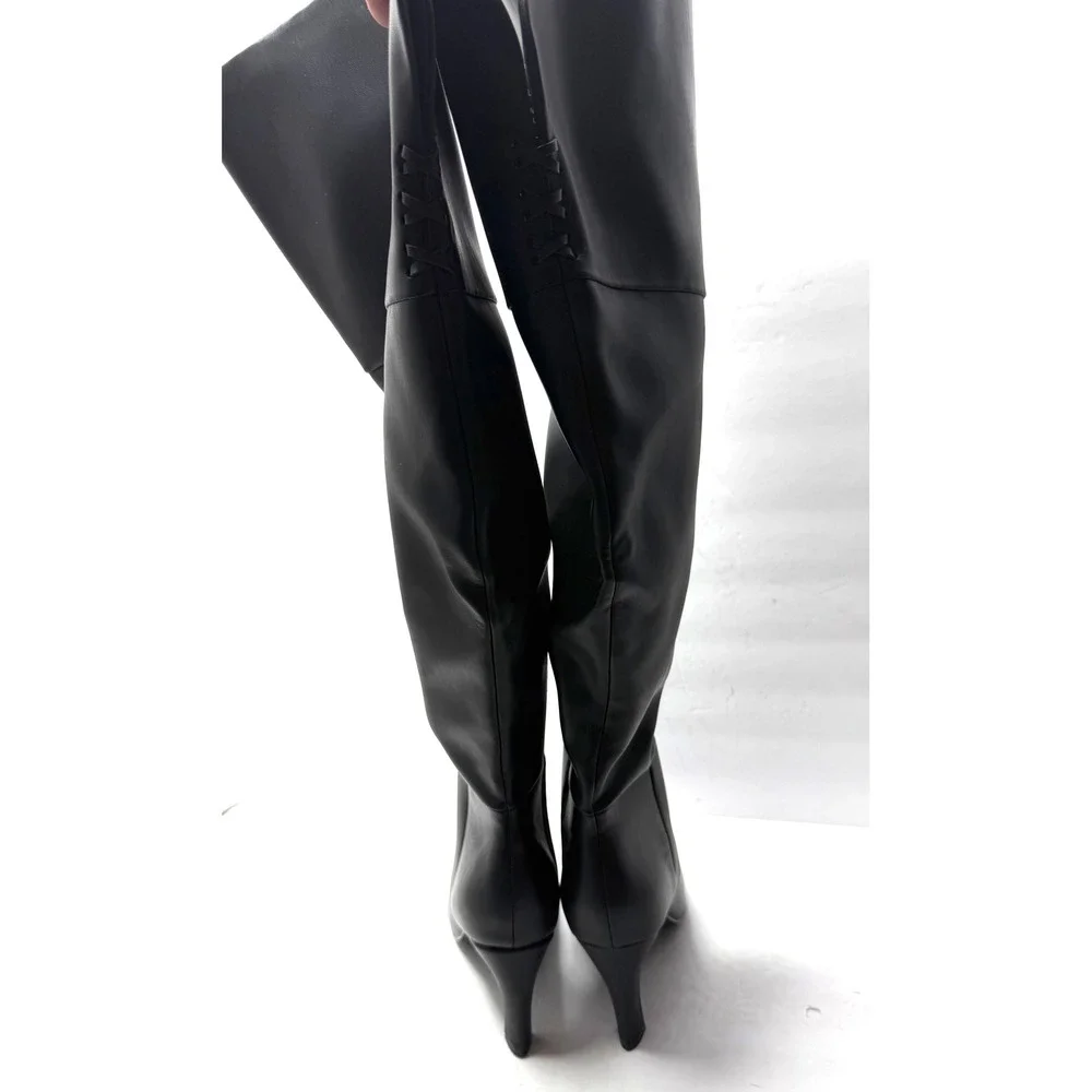Madden Girl Women's Decode Over-The-Knee Dress Boots Black Size 8 NWT/BOX